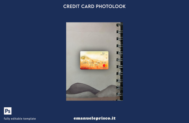 modello frontale photolook mastercard della South Africa Imperial Bank in stile 